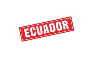 ECUADOR stamp rubber with grunge style on white background vector