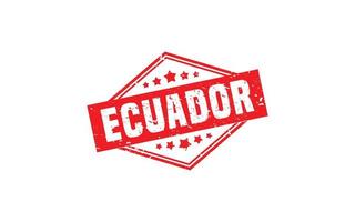 ECUADOR stamp rubber with grunge style on white background vector