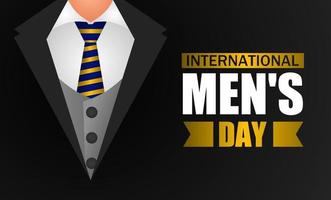 International men's day vector illustration