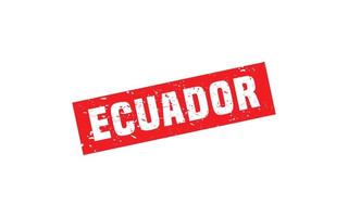 ECUADOR stamp rubber with grunge style on white background vector