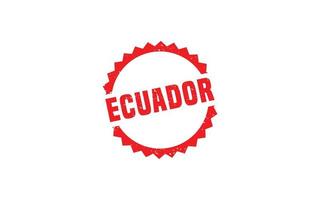 ECUADOR stamp rubber with grunge style on white background vector