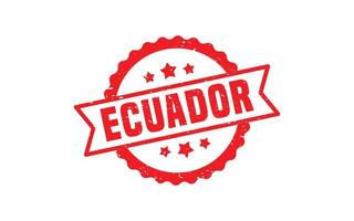 ECUADOR stamp rubber with grunge style on white background vector