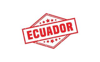 ECUADOR stamp rubber with grunge style on white background vector