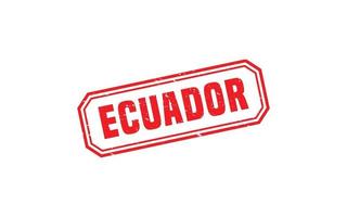 ECUADOR stamp rubber with grunge style on white background vector