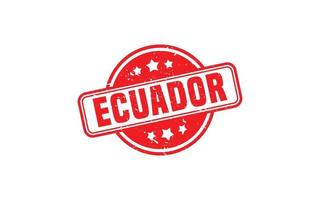 ECUADOR stamp rubber with grunge style on white background vector