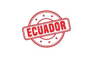 ECUADOR stamp rubber with grunge style on white background vector