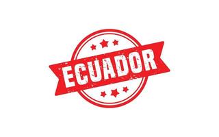 ECUADOR stamp rubber with grunge style on white background vector