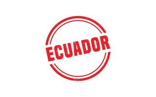 ECUADOR stamp rubber with grunge style on white background vector