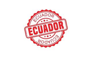 ECUADOR stamp rubber with grunge style on white background vector