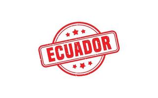 ECUADOR stamp rubber with grunge style on white background vector