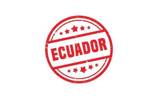 ECUADOR stamp rubber with grunge style on white background vector