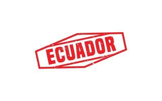 ECUADOR stamp rubber with grunge style on white background vector