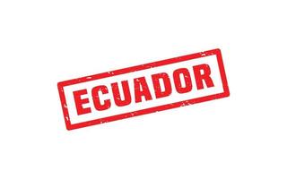 ECUADOR stamp rubber with grunge style on white background vector