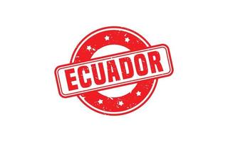 ECUADOR stamp rubber with grunge style on white background vector
