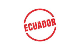 ECUADOR stamp rubber with grunge style on white background vector