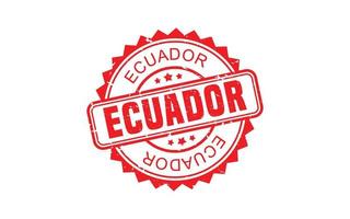 ECUADOR stamp rubber with grunge style on white background vector