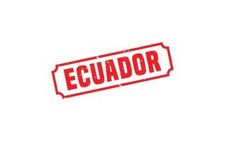 ECUADOR stamp rubber with grunge style on white background vector