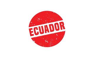 ECUADOR stamp rubber with grunge style on white background vector