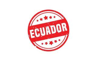 ECUADOR stamp rubber with grunge style on white background vector