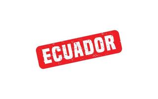 goma de sello de ecuador con estilo grunge sobre fondo blanco vector