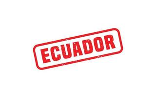 ECUADOR stamp rubber with grunge style on white background vector