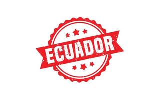 ECUADOR stamp rubber with grunge style on white background vector