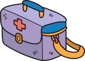 illustration de sac d'hôpital dessiné à la main png