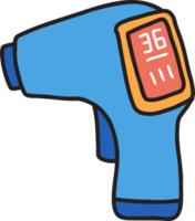 hand dragen infraröd termometer illustration png