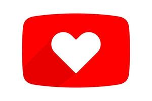 Heart shape Like icon. Social network app icon. Vector illustration