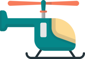 helicopter illustration in minimal style png