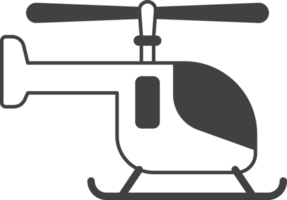helikopter illustratie in minimaal stijl png