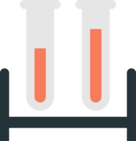 Chemical tube or test tube illustration in minimal style png