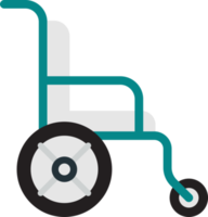 wheelchair illustration in minimal style png