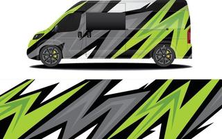 diseños de calcomanías de calcomanías de librea para autos de carrera, rally, autobuses, botes, vehículos de campamento y más vector