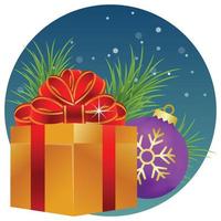 Merry christmas greeting illustration. vector