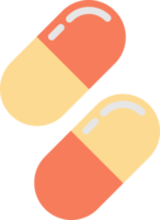 illustration de pilule capsule dans un style minimal png