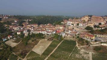 la morra antenne visie en wijngaard in langhe, Piemonte video