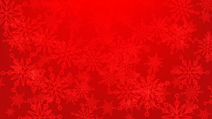 Christmas background. festive holiday and happy new year decoration. snowflakes pattern on red lighting for greeting card graphic design