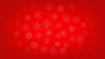 Christmas background. festive holiday and happy new year decoration. snowflakes pattern on red lighting for greeting card graphic design vector