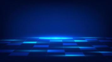 abstract futuristic technology background. hi tech digital blue light with copy space vector