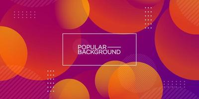 Modern abstract orange yellow purple with gradient circle background. simple pattern for banner template wallpaper poster. Eps10 vector