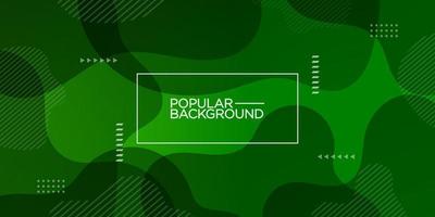 modern premium colorful fluid abstract background with gradient green dark color on background. Eps10 vector