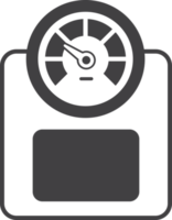 weighing machine illustration in minimal style png