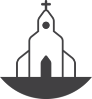 illustration de la chapelle de mariage dans un style minimal png