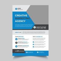 corporate flyer design template vector