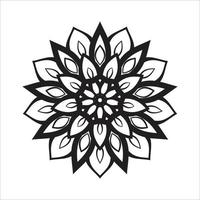 mandala diseño decorativo patrón decoración copo de nieve vector