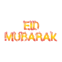 ilustração de eid mubarak isolada em fundo transparente png