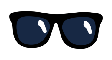 ilustración de gafas de sol aislado en png fondo transparente