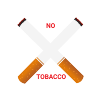 No Smoking World no tobacco day Graphic illustration isolated on Png Transparent Background