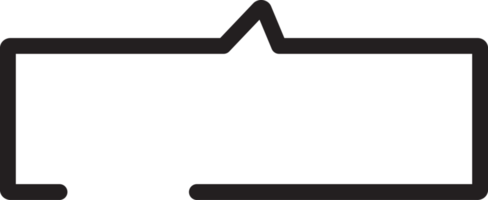 Textfeld mit weißem Symbol, Sprechblasendekoration png